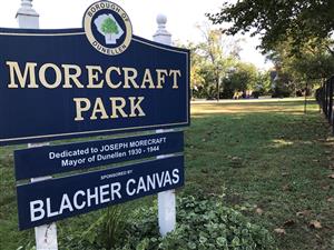 Morecraft Park sign